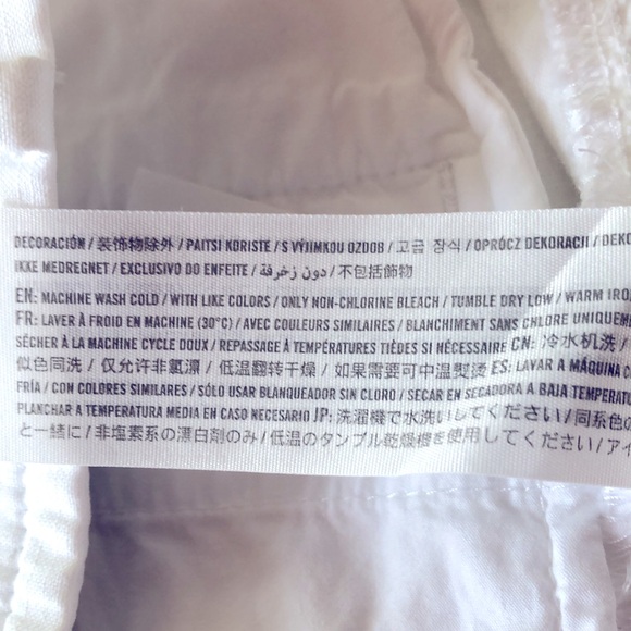 Abercrombie & Fitch White Twill Shorts Size 28 A & F - Picture 9 of 9